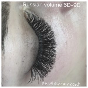 Russian Volume mink eyelash extensionss 6D – 9D