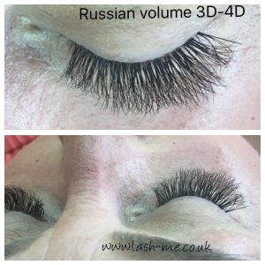 Russian Volume mink eyelash extensions 3D – 4D