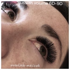 Russian Volume mink eyelash extensions 6D – 9D